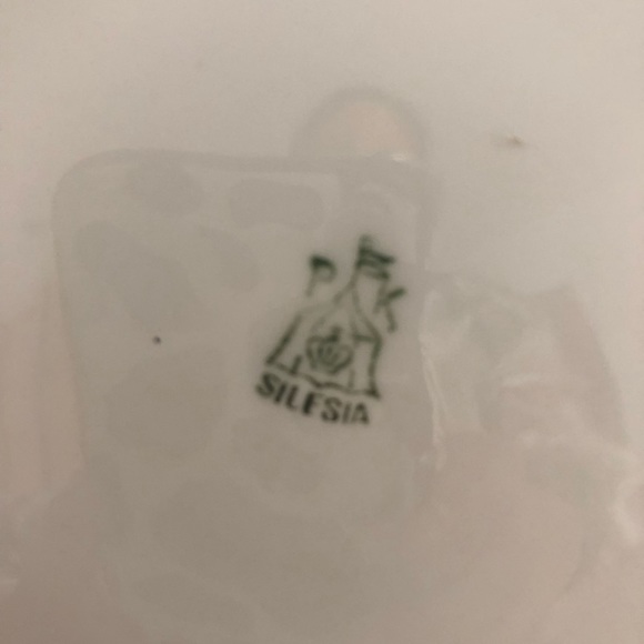 Silesia  Germany Plate Pink Roses Porcelain - Picture 6 of 6